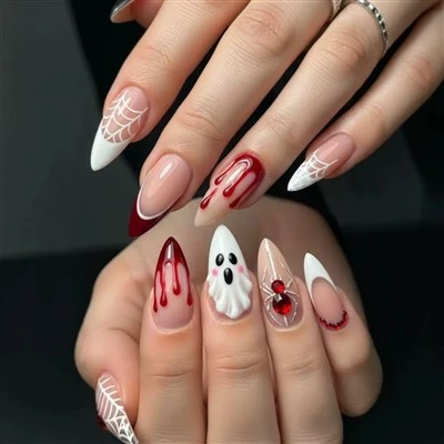 Halloween 3D Press On Nails