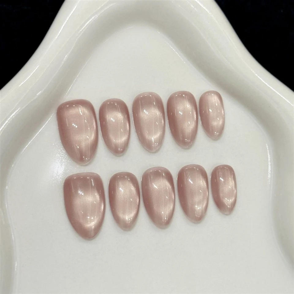 Handmade Cat Eye Press On Nails factory