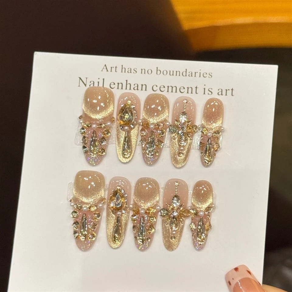 Handmade Rhinestone Press On Nails best
