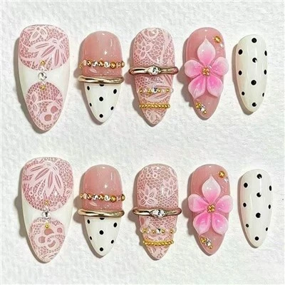 Handmade 3D Press On Nails