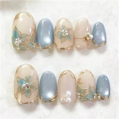 3D Rhinestone Press On Nails