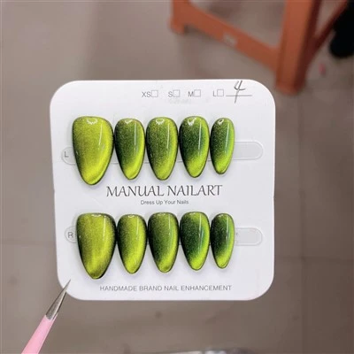 French Cat Eye Press On Nails