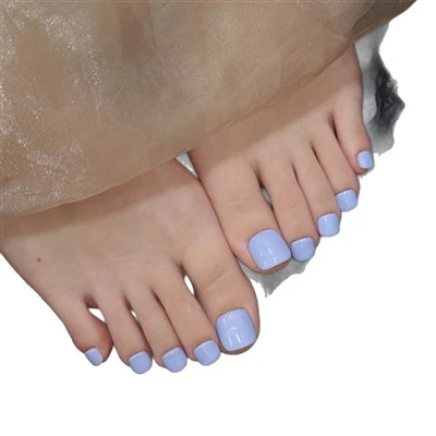 Solid Color Toe Nails